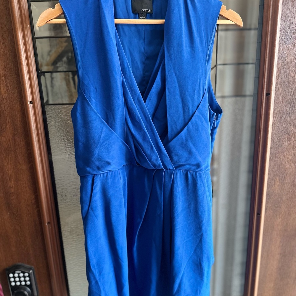 Anthropologie Silk Mini Dress Size Large